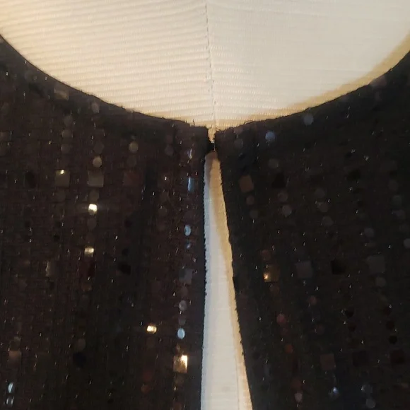 Anne Kline black sequins top - Picture 2 of 11